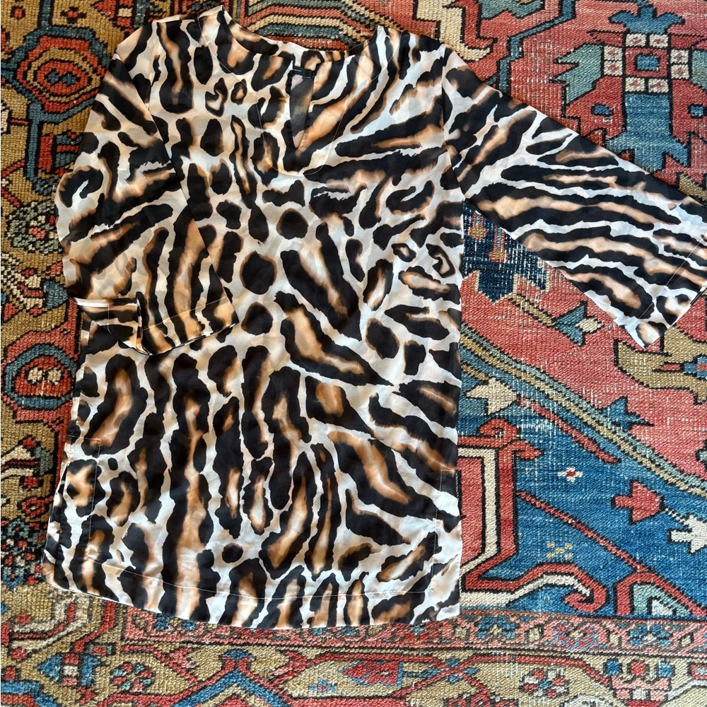 Leopard Print Swim Coverup
